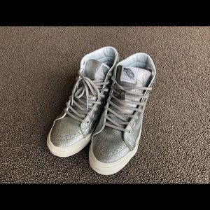 Vans silver cool night party shoes